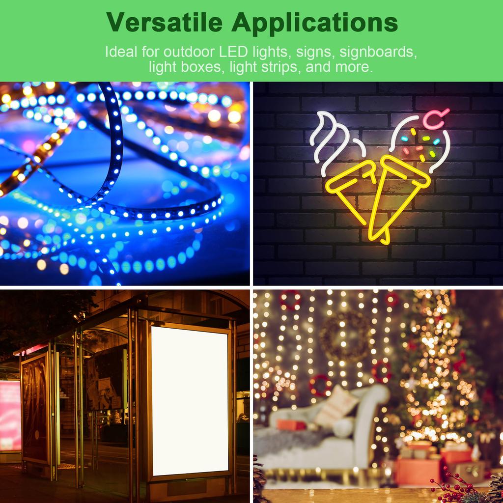 IP67 Водонепроницаемый светодиодный драйвер, переключатель, блок питания, трансформатор, адаптер переменного тока 90 В-250 В в постоянный ток 24 В 50 Вт