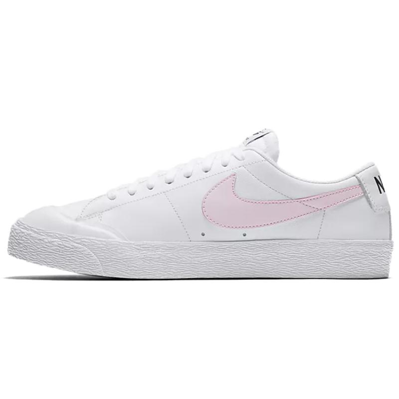 Nike Кеды для скейтборда Sb Blazer Zoom Low Белые Призматический розовый 864348-160