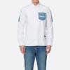 Evisu Однотонная рубашка с длинным рукавом Мужские рубашки 2ESHTM3SL249XXCT
