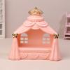 1/12 Dollhouse Mini Princess Bed Model Dollhouse Bedroom Furniture Decoration Dolls House Accessories Pretend Play Toys