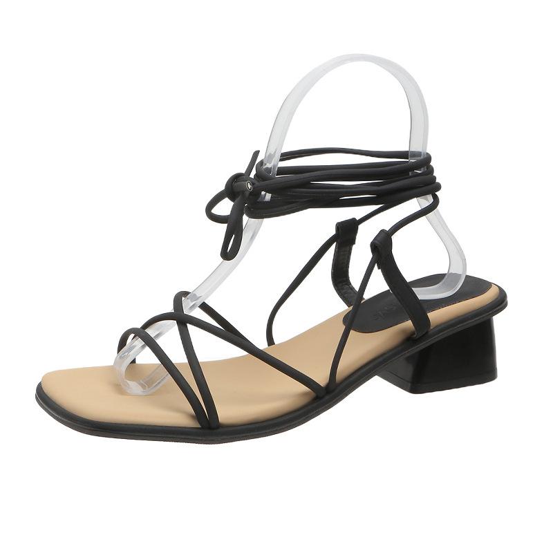 Ретро сандалии в стиле феи, ремешок, женская плоская подошва, лето 2025, новый стиль, нежная мода, универсальные римские туфли