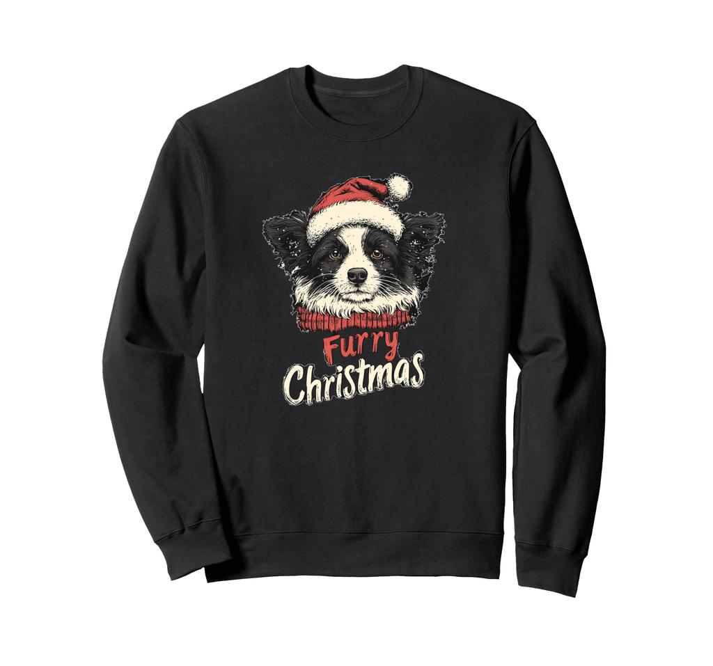 Dog Christmas Hat Cute Dog Christmas Sweatshirt