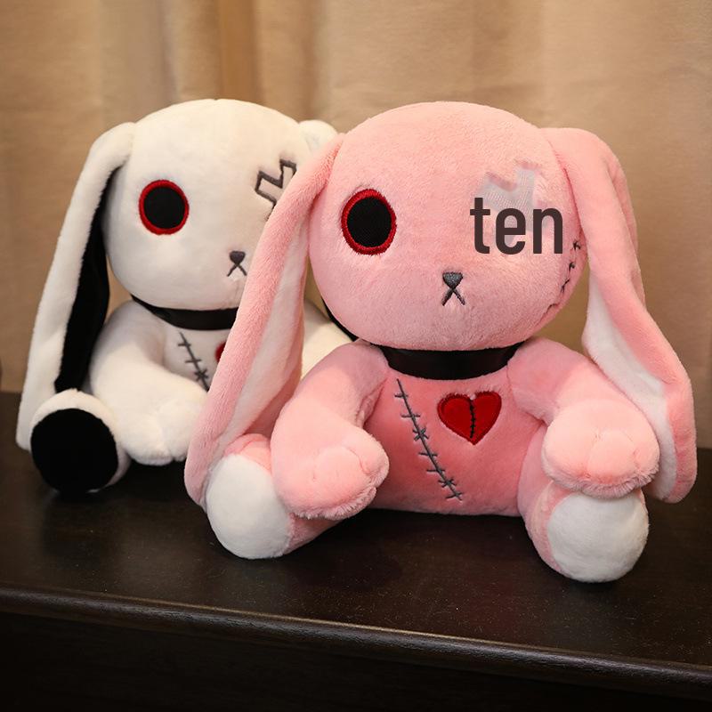 Креативная плюшевая игрушка Dark Rabbit - забавная кукла-реборн, вдохновленная мультфильмами