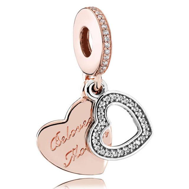 Новинка, подвеска из стерлингового серебра 925 пробы, от руки, мама, сердце и крылья ангела, подвеска в виде генеалогического дерева, бусина, подходит для модного браслета, ювелирные изделия своими руками