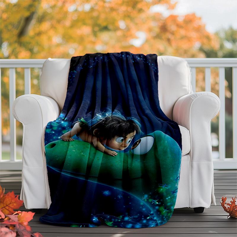 The Good Dinosaur Flannel Blanket Soft Warm All-Season Throw, Design for Camping, Car Travel, Hiking Sofa, Bed, Office Perfect Gift for Parties