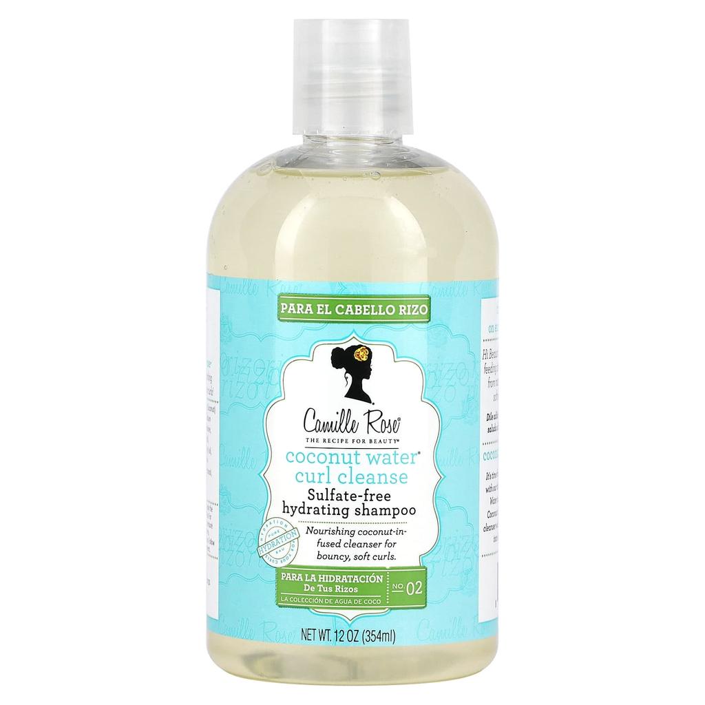 Camille Rose Coconut Water Curl Cleanse, Hydrating Shampoo, 12 Oz (354 Ml)