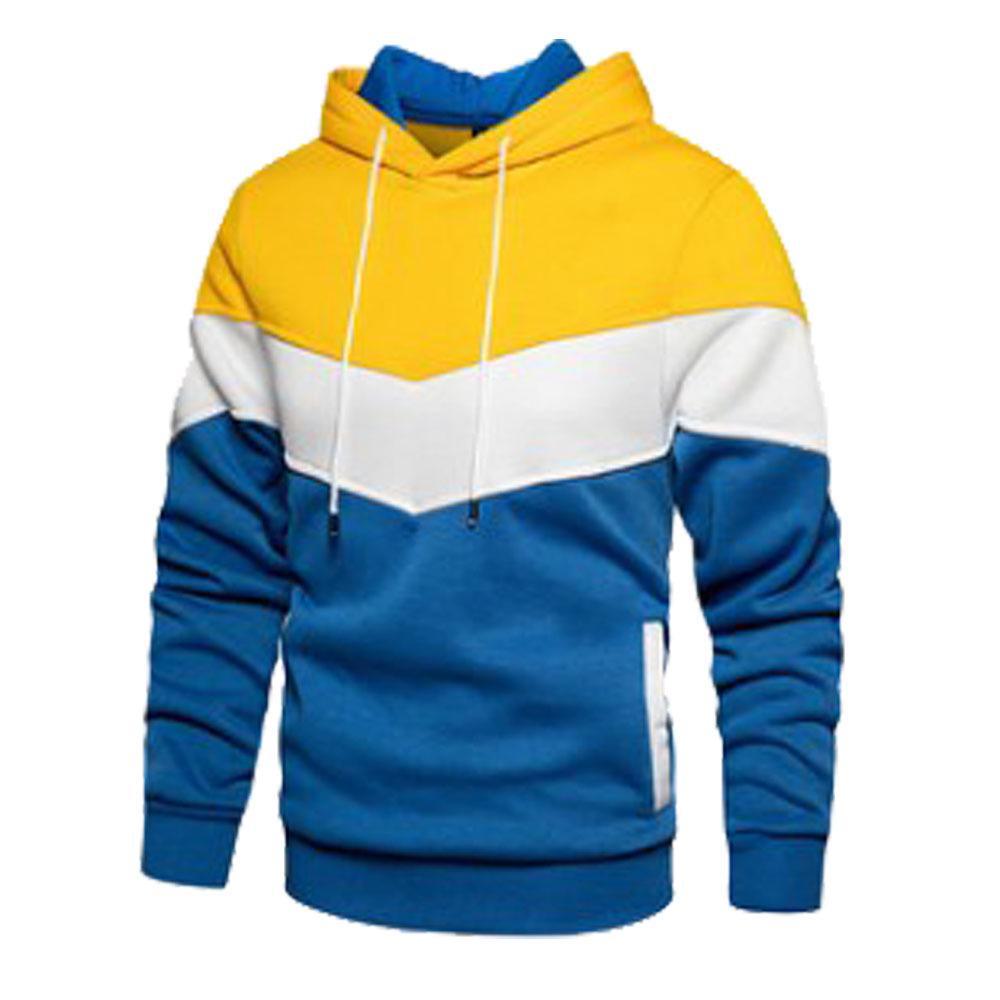 Men's Long-Sleeve Hooded Sweatshirt - Warm, Loose Casual Jacket for Autumn/Winter