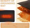 Комплект заземляющего коврика с 15-футовым заземляющим шнуром, заземляющая подушка для здоровья, заземляющий коврик для кровати, коврик для ног, компьютерный коврик, коврик для сна, коврик для домашних животных (10" x 26,7")