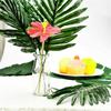 Artificial Palm Leaves Tropical Plant with Faux Monstera Leaves Stems Simulation Safari Leaves for Hawaiian Table Leaves Decorations 6 Kinds