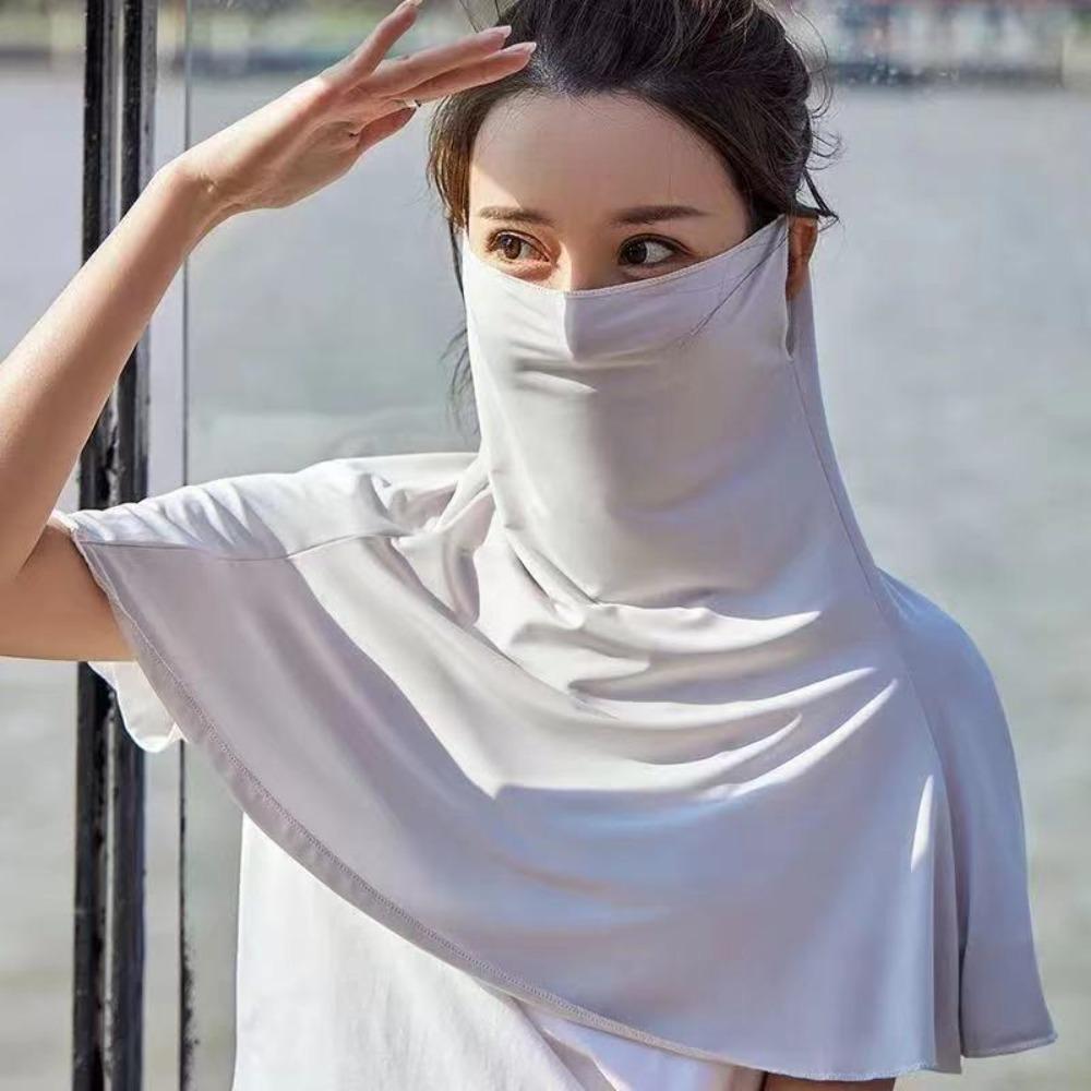 Breathable Cool Face Scarf Shawl Sunscreen Cycling Balaclava Face Mask Cover Summer