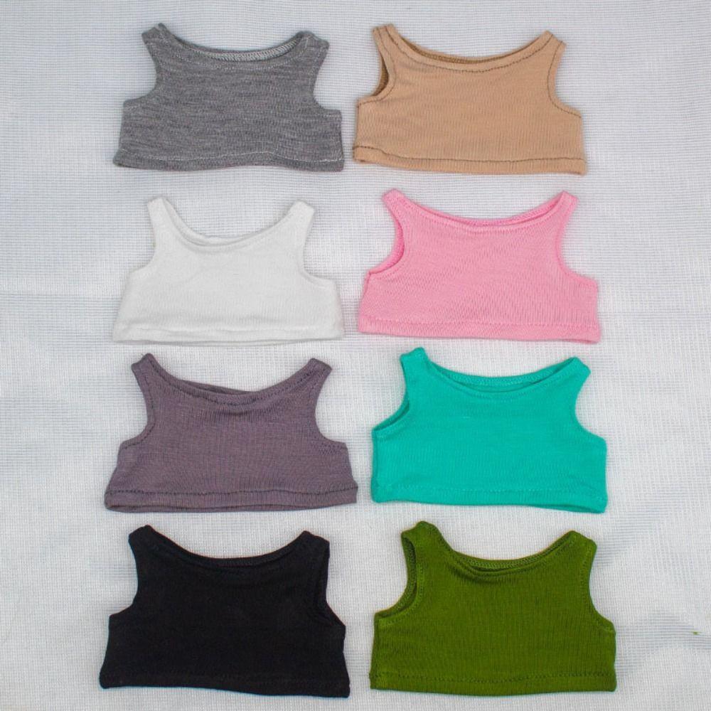 Одежда для кукол своими руками 10 см безрукавка футболка подарочная кукольный жилет хлопковая мягкая кукла