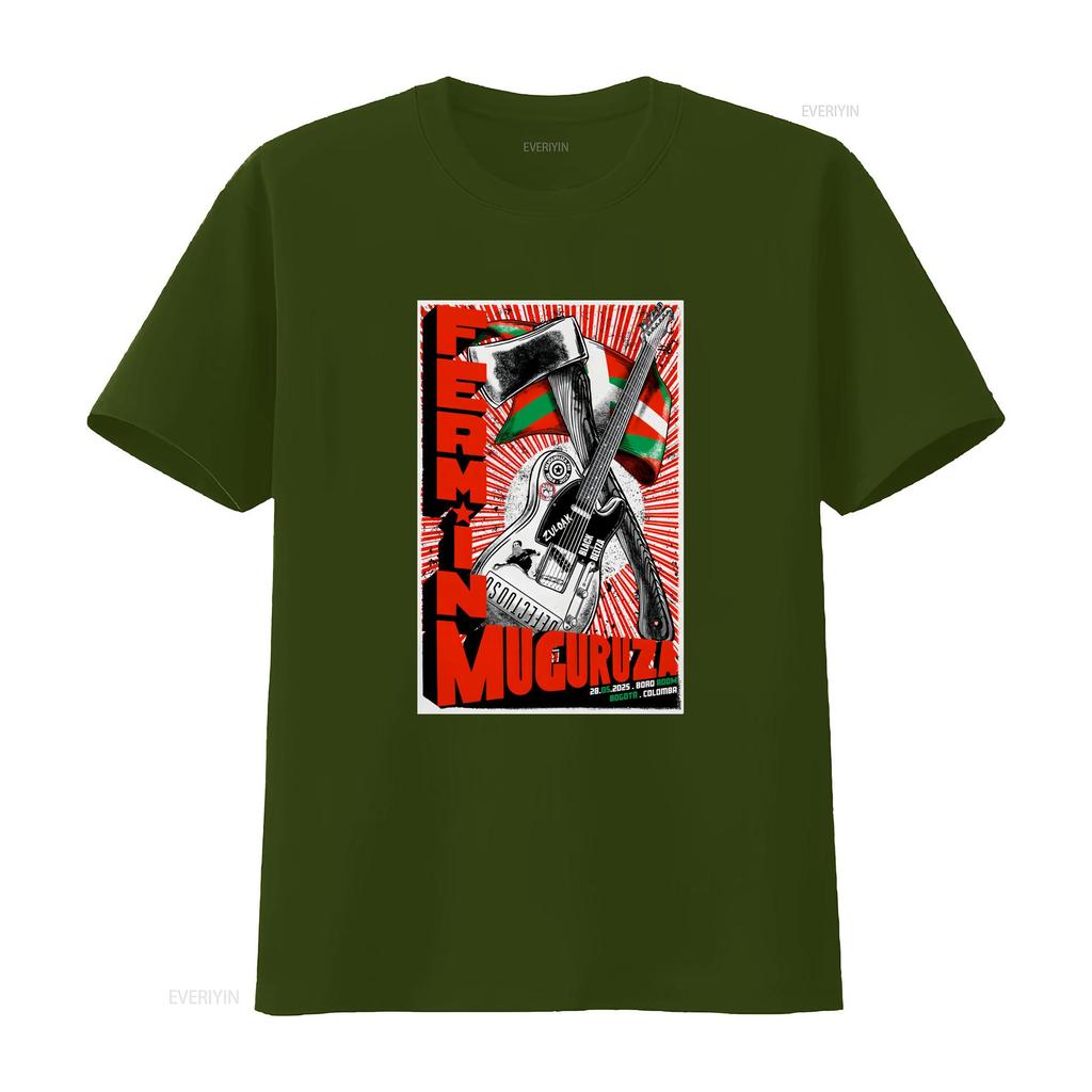 Fermin Muguruza Hall Centro de Eventos Poster T Shirt vintage Washed Versatile Unisex homme Comfortable Breathable