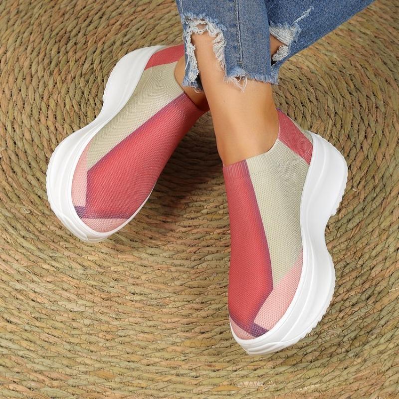 Европейская и американская модная женская обувь 2024 года, новые сетчатые спортивные туфли, женские кроссовки для бега, цветные большие женские туфли Zapatillas