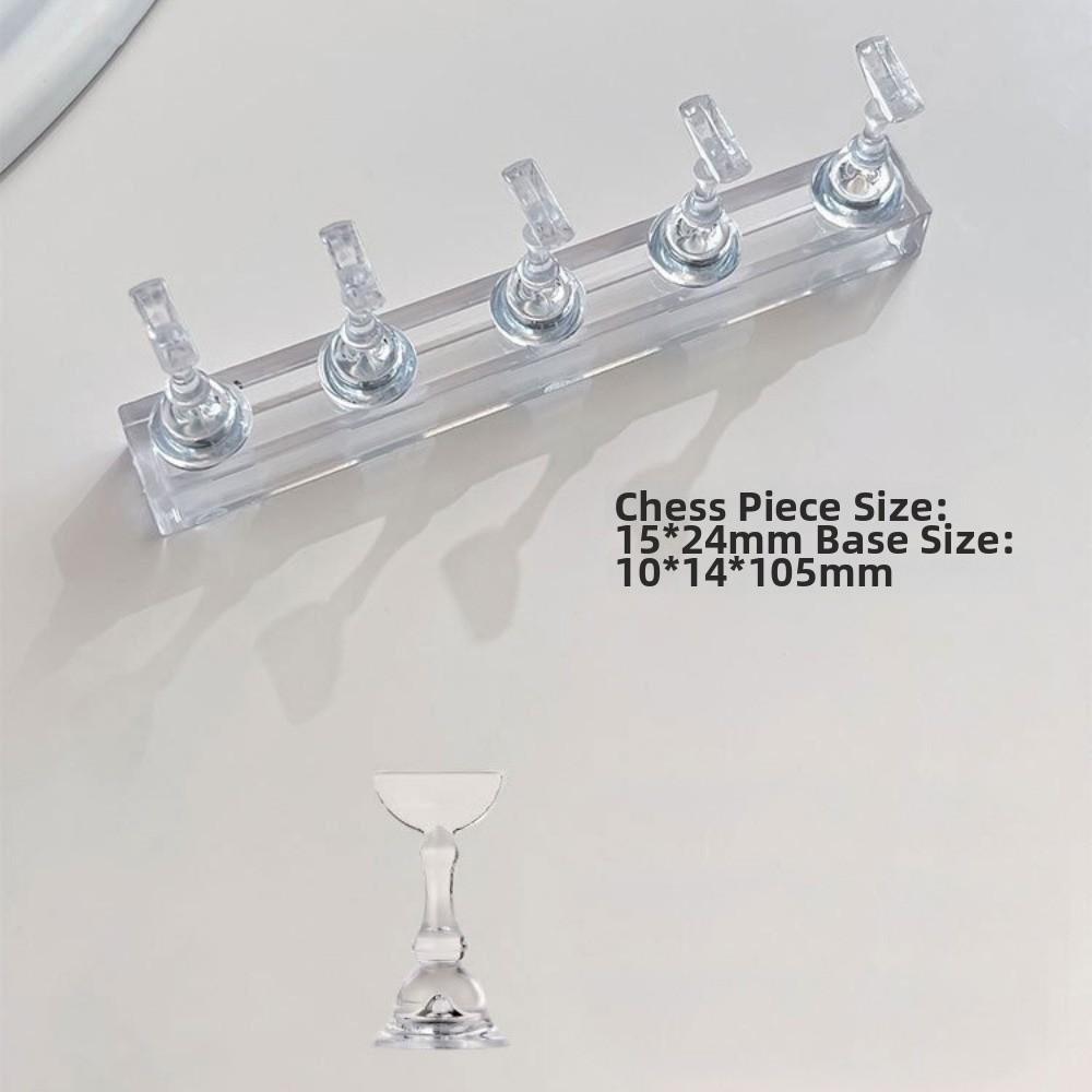 5Pcs Crystal Base Magnetic Nail Art Holder Multi-color Nail Training Holder Press on Nail