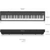 Roland FP-30X Portable Digital Piano 88 Keys Grand Touch with BH-181 Headphones Black