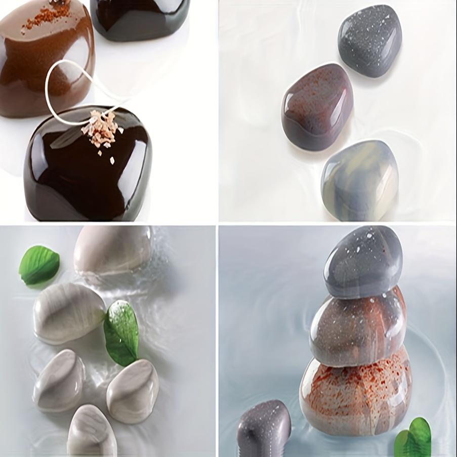 Pebble-Shaped Silicone Mold Kit for Resin, 3D Stone Painting Crafts - Perfect for Garden Decor, Bonsai Displays & Home Accents