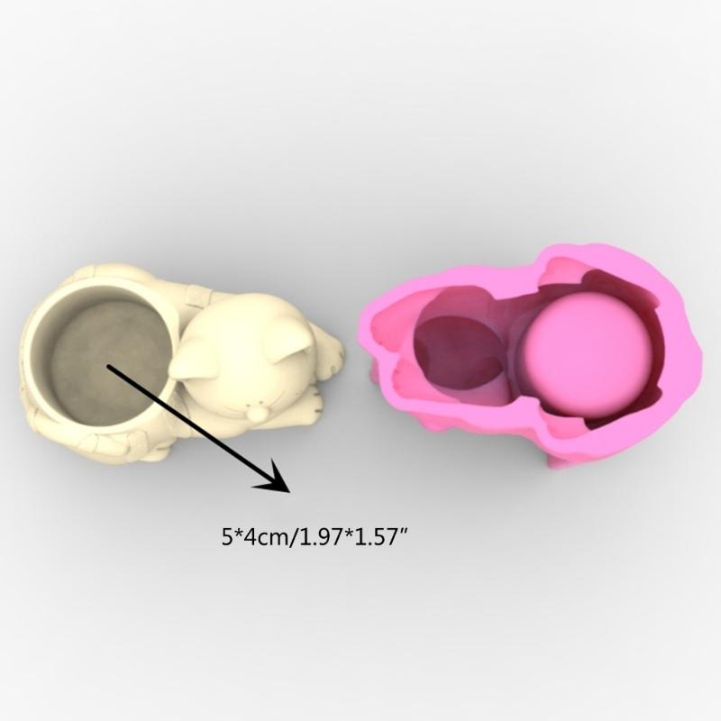 Cute Pen Holder Silicone Molds Table Ornament Mould Plasters Making Tool Succulent Planter Mold Easy To Clean