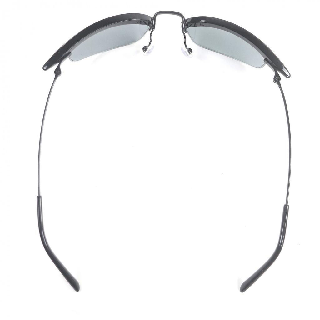 Pristine PRADA sunglasses Half Rim Eyewear Black Gray Lens mens SPR B50 Used