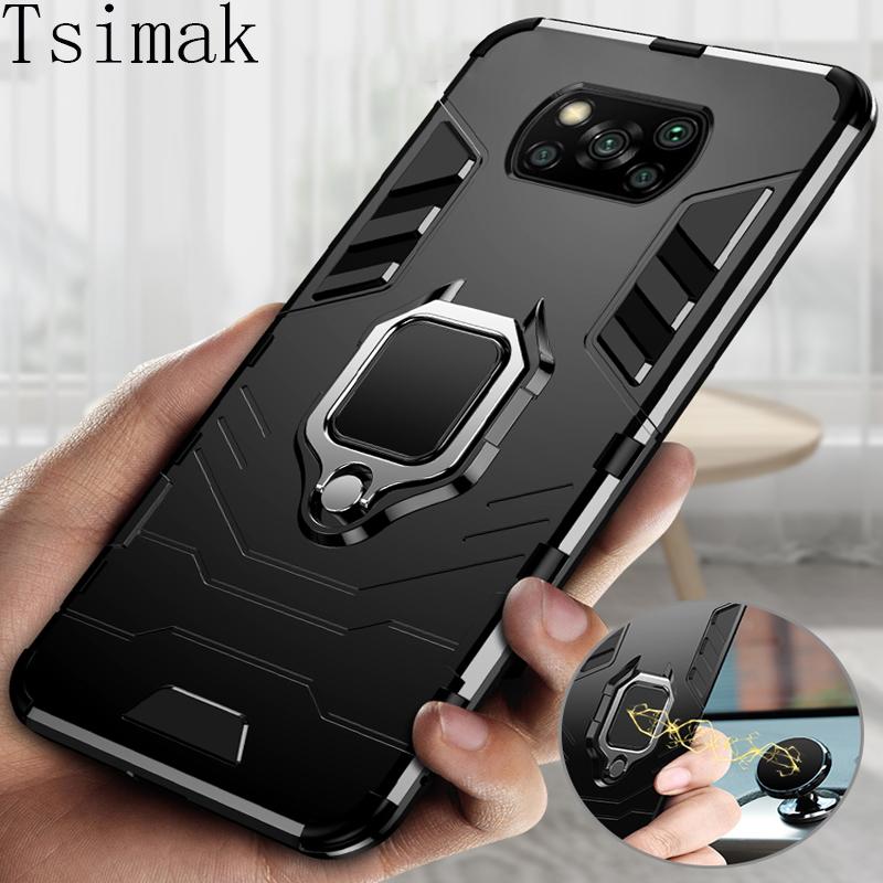 Shockproof Case For Xiaomi Redmi Note 10 11 12 10S 11S 12S Poco X3 X4 X5 Pro M4 M5 M5S F3 F4 GT 4G 5G Stand Back Phone Cover
