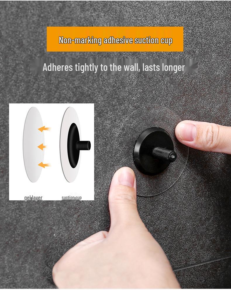 Foldable Wall-Mounted Suction Cup Makeup Mirror, Rotatable & Punch-Free for Student Dorms