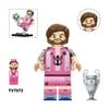Football Series Educational Building Blocks Mini Figure Toy Bag Set Creative Assembly Kids Gift Soccer Player Model