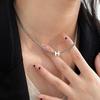 Korean Style S925 Sterling Silver 'H' Pendant Necklace - Women's Retro, Versatile, and Simple Thai Silver Chain