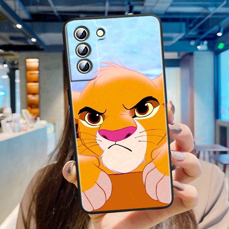 Аниме Король Лев для Samsung Galaxy S24 S23 S22 S21 S20 FE S10 S10E Plus Ultra Pro Lite 5G черный чехол для телефона из ТПУ