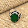 Ограненный зеленый оникс, драгоценный камень 925 пробы, стерлинговое серебро, милые кольца ручной работы ручной работы, ювелирные изделия