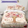 Happy 60th Birthday Celebration 3‑Piece Bedding Set,Soft Breathable Duvet Cover & 23 Pillowcases,Multi‑Purpose for Bedroom Dorm Guest Room,Great Festi
