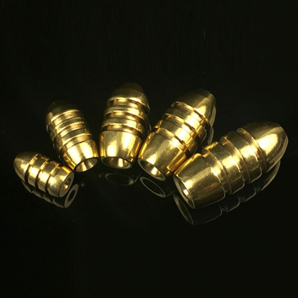 10 шт./лот Разрезные грузила Дополнительный вес Соединитель для крючка Медь Рыболовный свинец Падающий Латунный груз