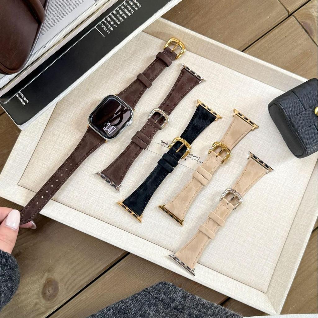Шелковый ремешок для Apple Watch Series S11/S10/98765SE - Женский дизайн с узкой талией.