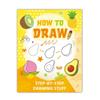 Step-by-Step Drawing Book Lovely Educational Early Learning Food Animal-Themed Coloring Book Easy to Draw