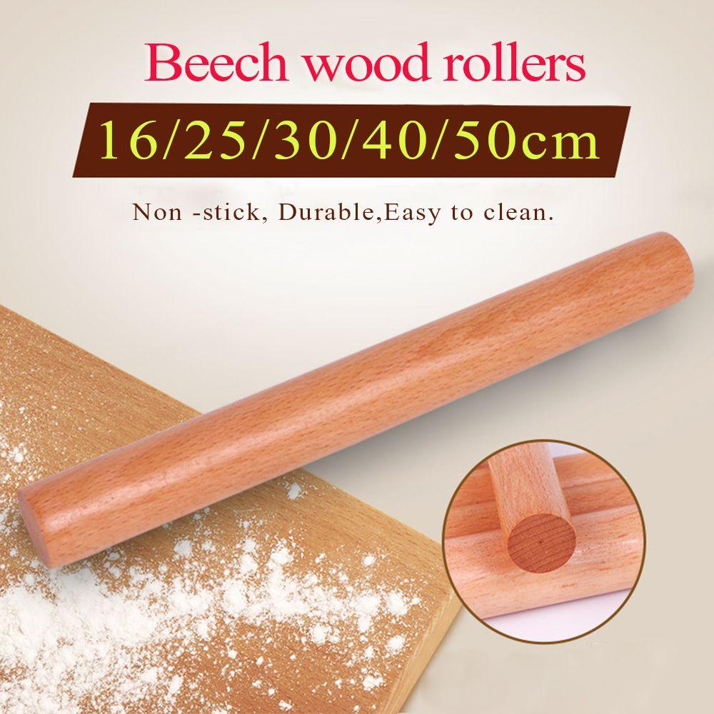 Noodles Dumpling Cake Kitchen Accessories Wooden Baking Tools Rolling Pin Bakeware Dough Roller