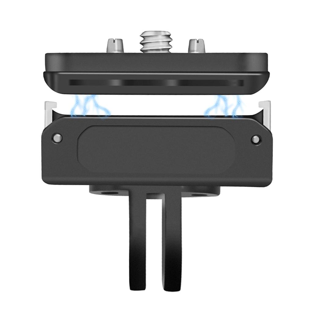 Magnetic Adapter Mount 1/4" ARRI Locating Pin Quick-released Tripods Brackets Stand for 360 OneX2/Action 2 Cameras