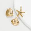 10pcs/lot Various Stainless Steel Shell Starfish Ocean Pendants For Handmade DIY Bracelet Bangle Pendant Jewelry Accessories