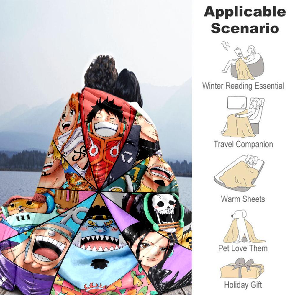 1PC One Piece Patterned Flannel Blanket Suitable For All Seasons For Home Decor Warmth And Comfort Gifts Holiday Present