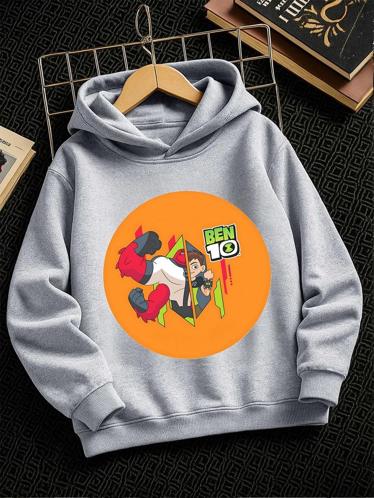 Diamondhead Ben 10 Kids Zip Hoodie Summer Cute Cartoon Crewneck Boys Girls Ages 3-14