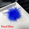 Women Fashion Feather Headwear Jewelry Decor Bridal Hairband Ostrich Feathers Brooch Pin