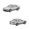 Hot Wheels Premium 2 Pack Nissan Sentra Silvia Years Old and HYF04 '91 SE-R/Nissan (S13) [Mini Car] [3 Up]