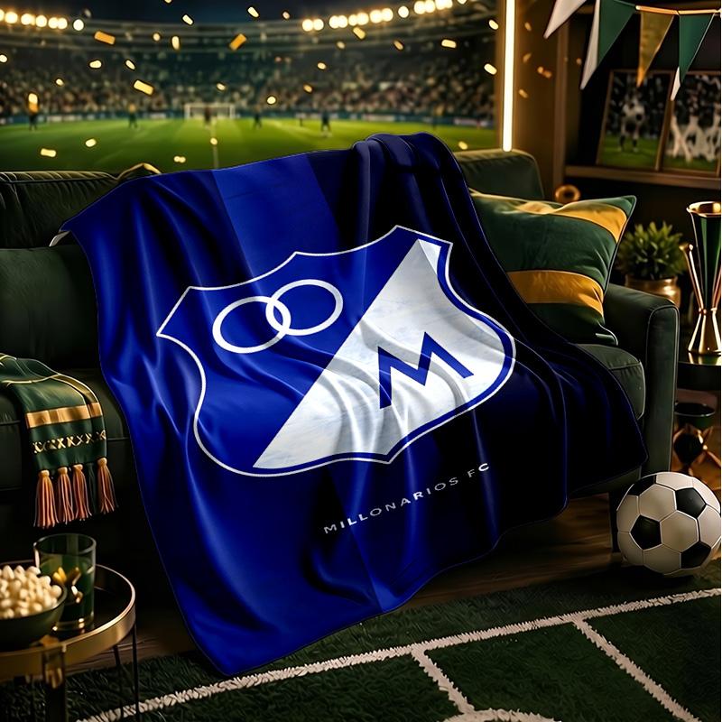 Blue Shield Emblem Millo-narios Blanket Lightweight Ideal Bedding Blanket Perfect for Travel, Living Rooms, Offices, Sofas, Fan Christmas gift