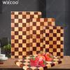 WXCOO Разделочная доска из дерева, сборная, шахматная, для кухонной столешницы, гаджет для нарезки фруктов и овощей