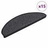 VidaXL Self-adhesive Stair Treads 15 Pcs 65x21x4 Cm Anthracite 326873