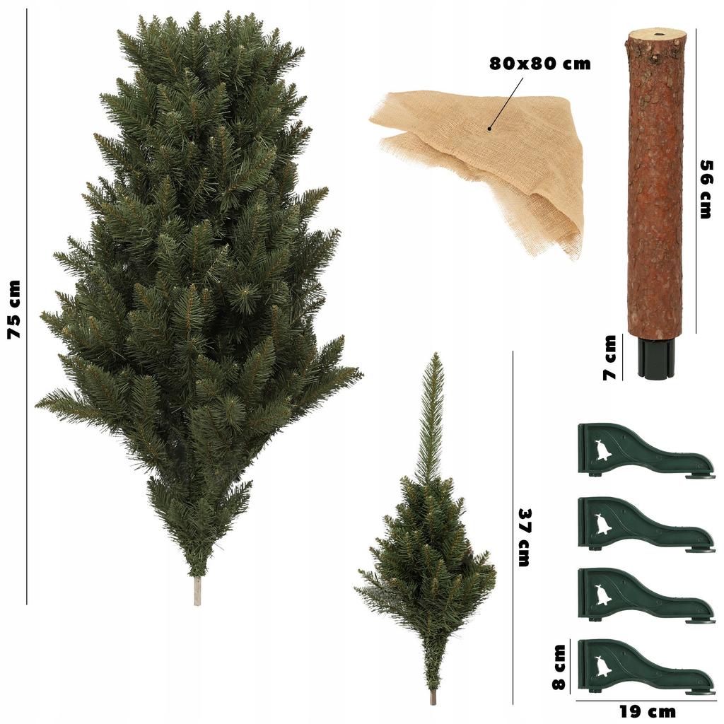 KADAX Искусственная елка на стволе, 160 см, Ель натуральная.