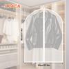 5 Clothing Protector Covers 60x80cm Dust-Resistant Transparent with Zipper Washable Moisture-Resistant Mold-Resistant Short Bags