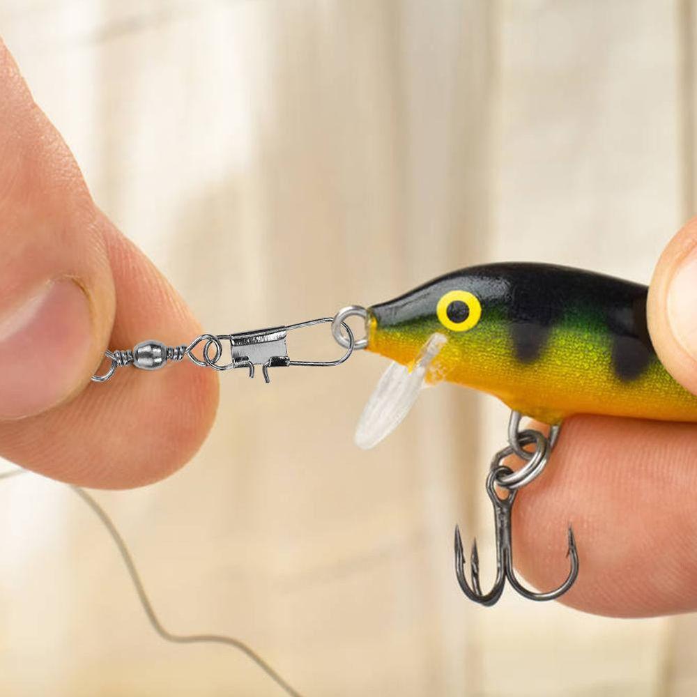 Line Connector Swivels Solid Rings Pin Bearing Fishing Connector Barrel Rolling Solid Rings Swivel