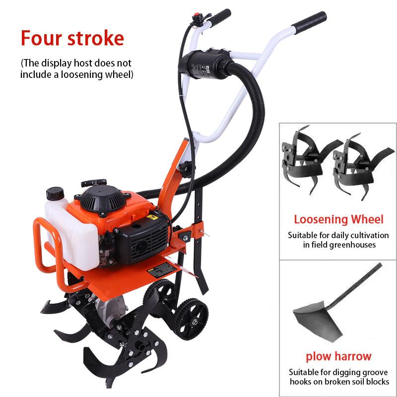 Двух/четырехтактный сельскохозяйственный садовый инструмент бензиновый роторный культиватор мини-типа уличный многофункциональный роторный культиватор микрокультиватор