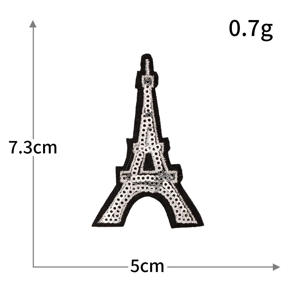 Glitter Trend Embroidered Crown Lipstick Perfume Patch with Iron-on Backing for DIY Projects