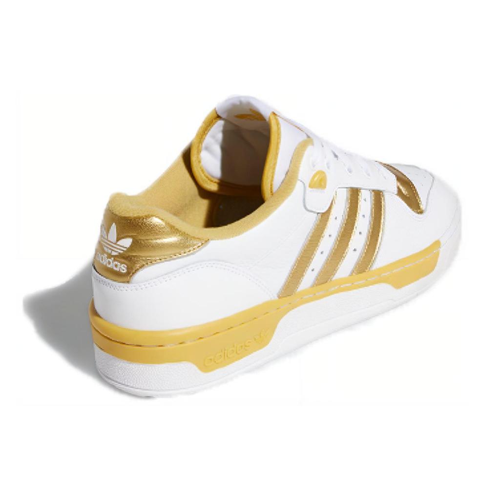 adidas Оригинальные кроссовки Rivalry Low Унисекс Кроссовки Белый Золотой EE4963
