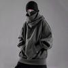 2024 Autumn Winter High Collar Hoodie Loose Y2K Men's Clothes Harajuku Hiphop Streetwear Hooded Oversize Sweatshirt