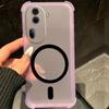 Самодельный силиконовый чехол-желе с магнитным кольцом для OPPO Reno11 Pro 5G, противоударный, с защитой углов (воздушные подушки)